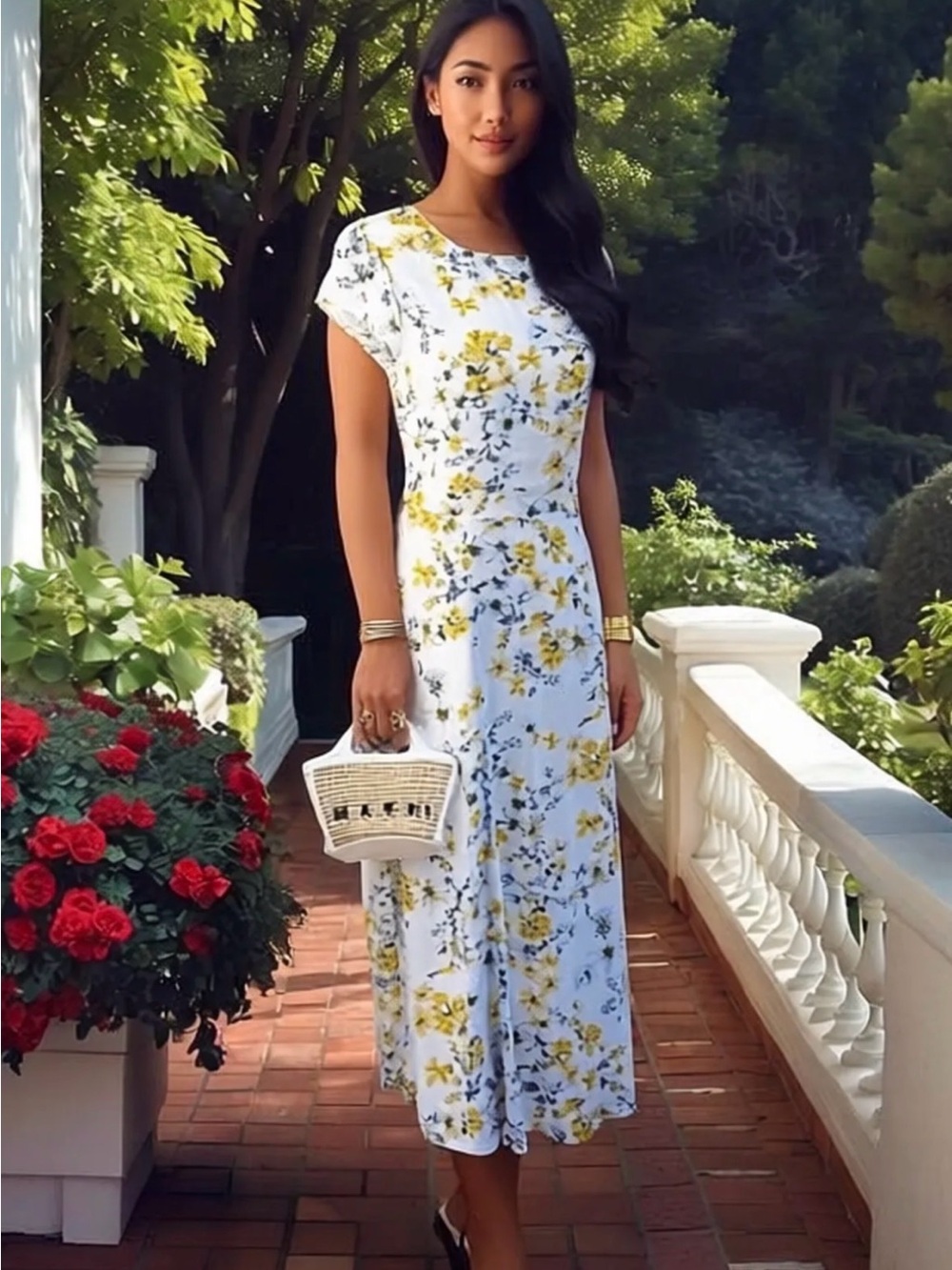 Banana Republic floral dress